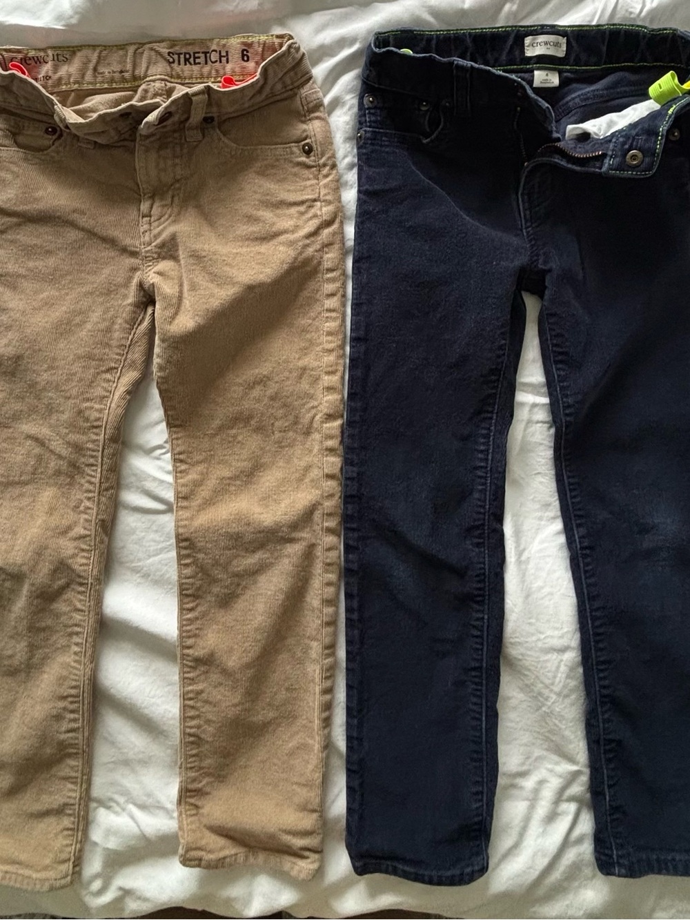 Jcrew Crewcuts Corduroys in Tan & Navy